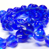 12MM Sapphire Baroque Glass Bead (50 pieces)