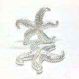 31MM Silver Starfish Drop (24 pieces)