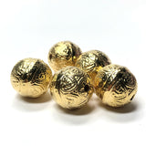 9MM Hamilton Gold Heart Bead (56 pieces)