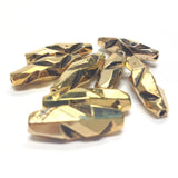 Ant.Ham.Gold Baroque Oval Bead (36 pieces)