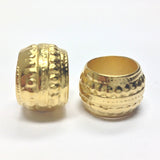 16X22MM Ham.Gold L.H.Rondel (4 pieces)
