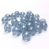 8MM Blue "Silver Lace" Bead (144 pieces)