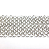 Jump Ring Chain Satin Silver (1 foot)