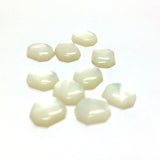 8X7MM White MOP Shell Octagon Cab (144 pieces)